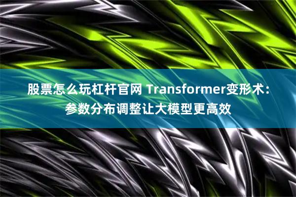 股票怎么玩杠杆官网 Transformer变形术：参数分布调整让大模型更高效